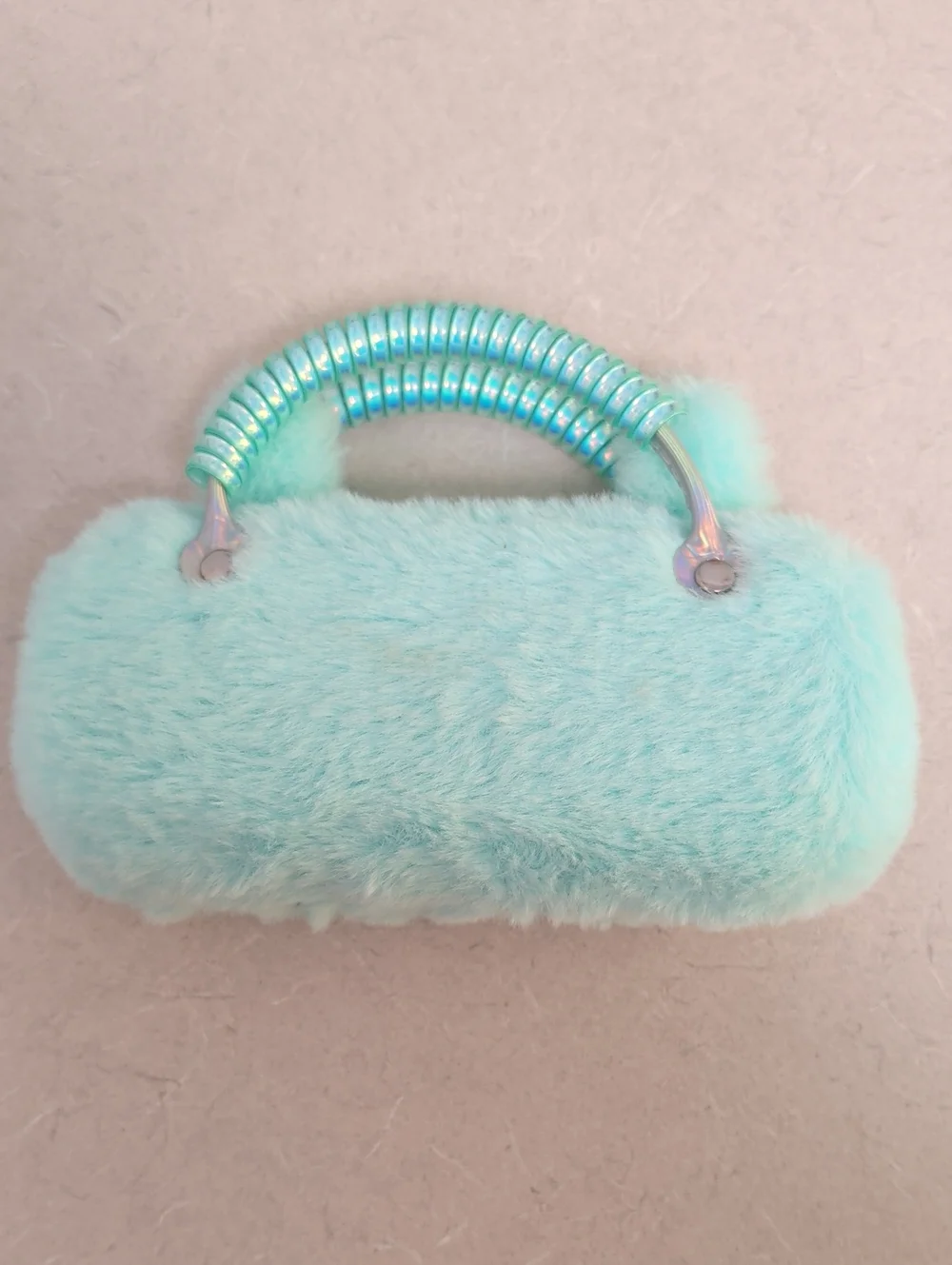 Aqua Plush Kids Llama Glass Case with Cute Face and Bow
